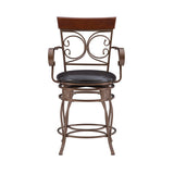 Bria Metal Swivel Big And Tall Stool