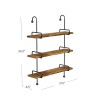 Wilder Black Metal Wall Shelves
