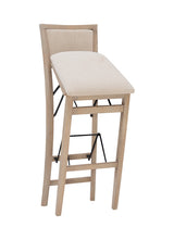 Keira Gray wash Padded Back Folding Bar Stool