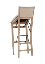Keira Gray wash Padded Back Folding Bar Stool
