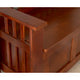 Shayla Walnut Storage Bench Split Seat