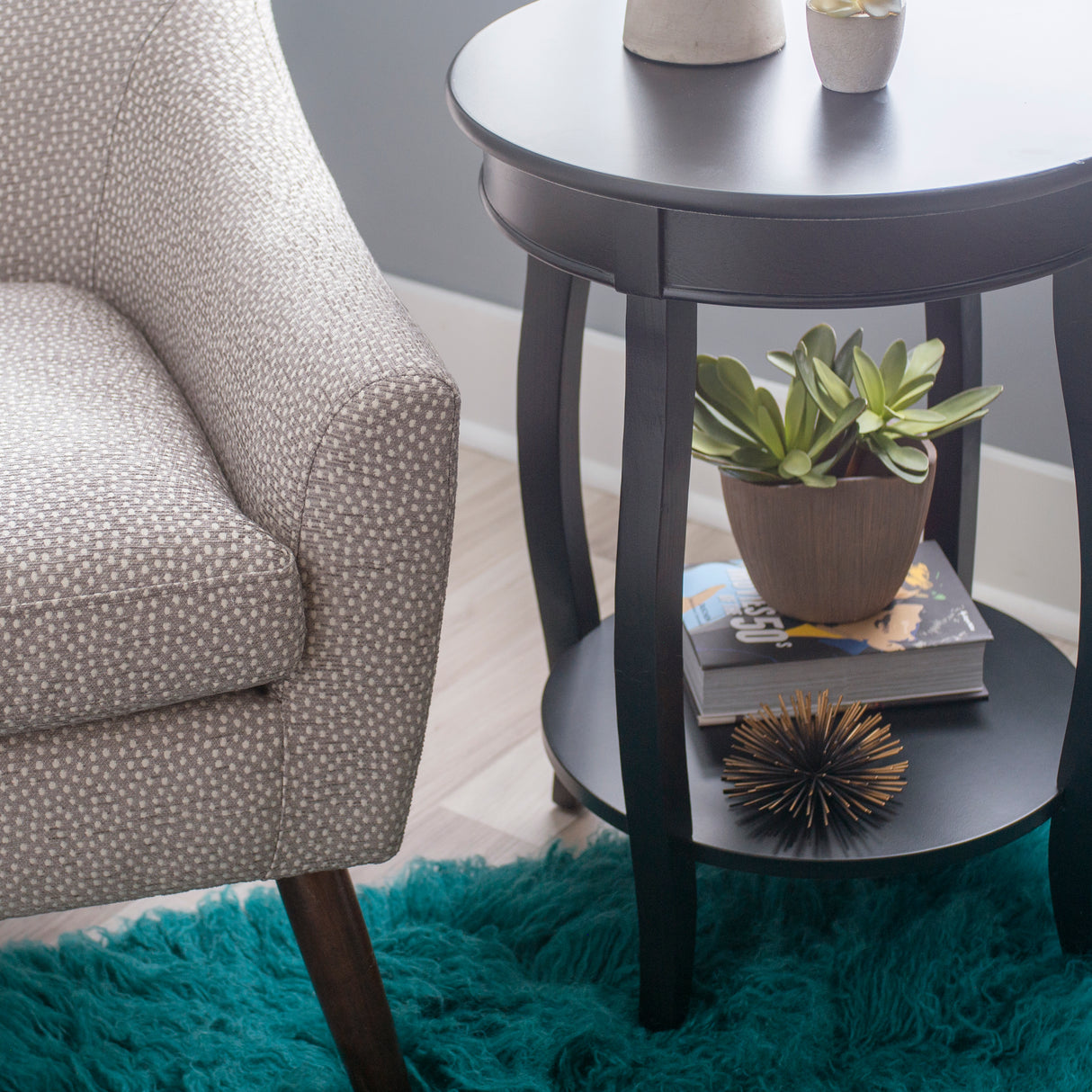 Rainbow Round Side Table