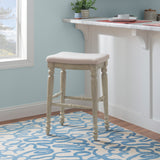 Marino Antique Backless Bar or Counter Stool