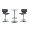 Beldon Black 3PC Faux Leather Faux Leatherb Set