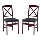 Triena Gray wash Mission Folding Chair