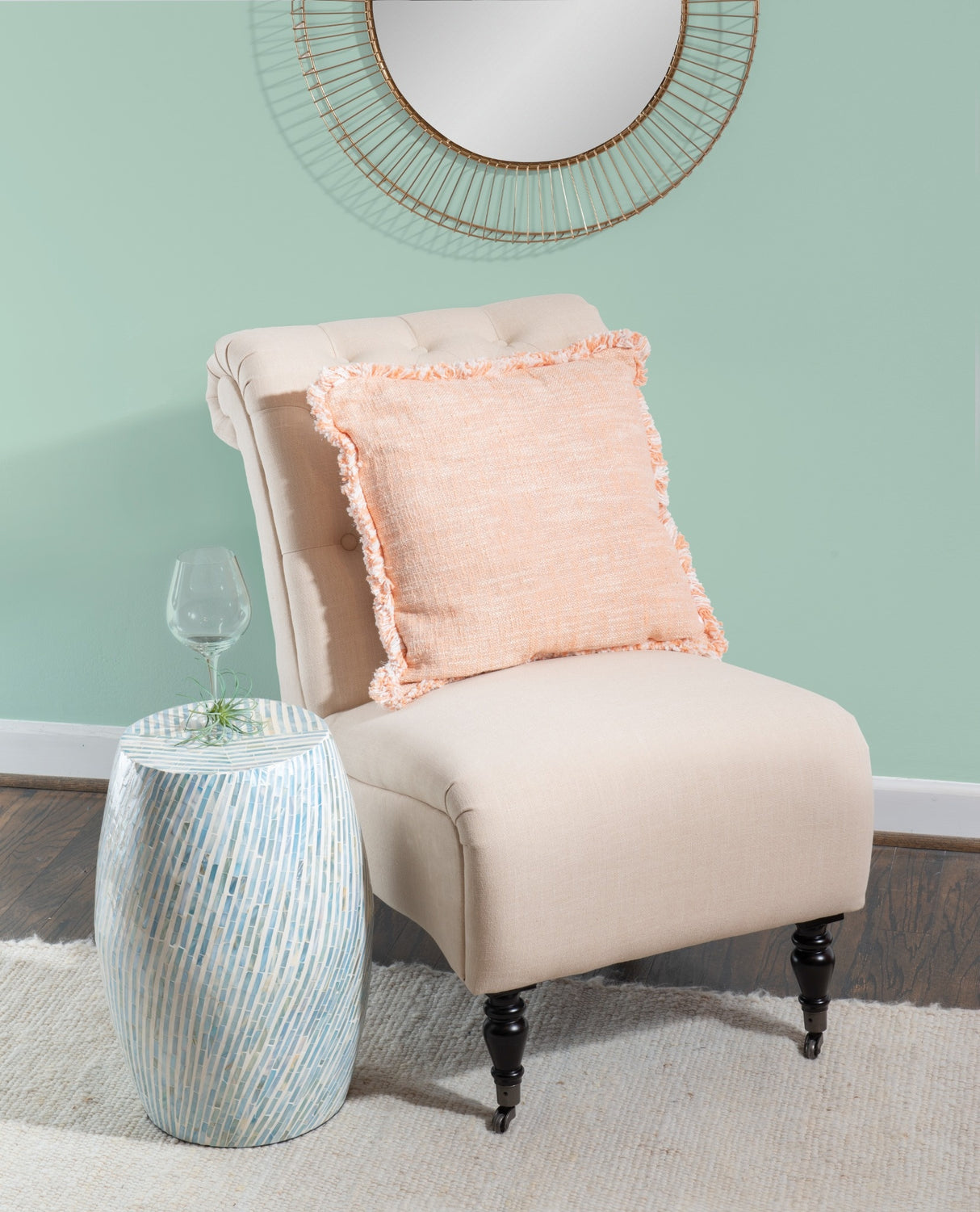Mop Modern Coastal Drum Table