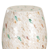 Capiz Drum Table