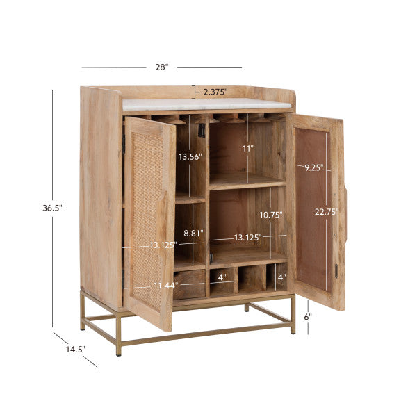 Raphael Cane Bar Cabinet