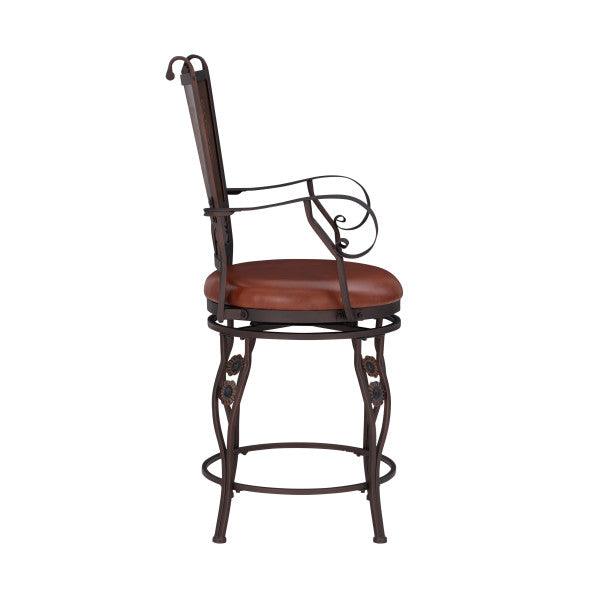 Beatrix Big And Tall Armed Stool