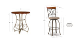 Hamilton Set 5 Pc Swivel Stools