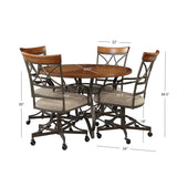 Hamilton Swivel Dining Set 5Pc