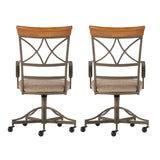 Hamilton Swivel Arm Chair (Set of 2)