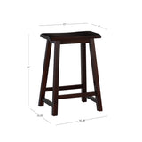 Saddle Dark Brown Stool