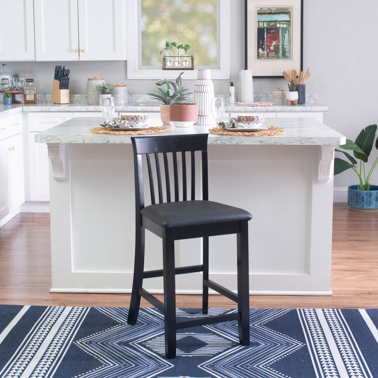 Torino Mission Back Stool
