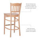 Minetta Bar Stools Unfinished (Set of 2)