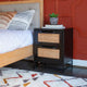 Raphael Cane Two Drawer Table