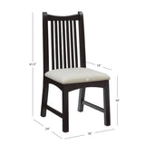 Andy Black Upholstered Chair (Set of 2)