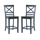 Laurel Blue Counter Stools (Set of 2)
