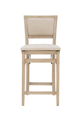 Keira Gray wash Padded Back Folding Bar Stool