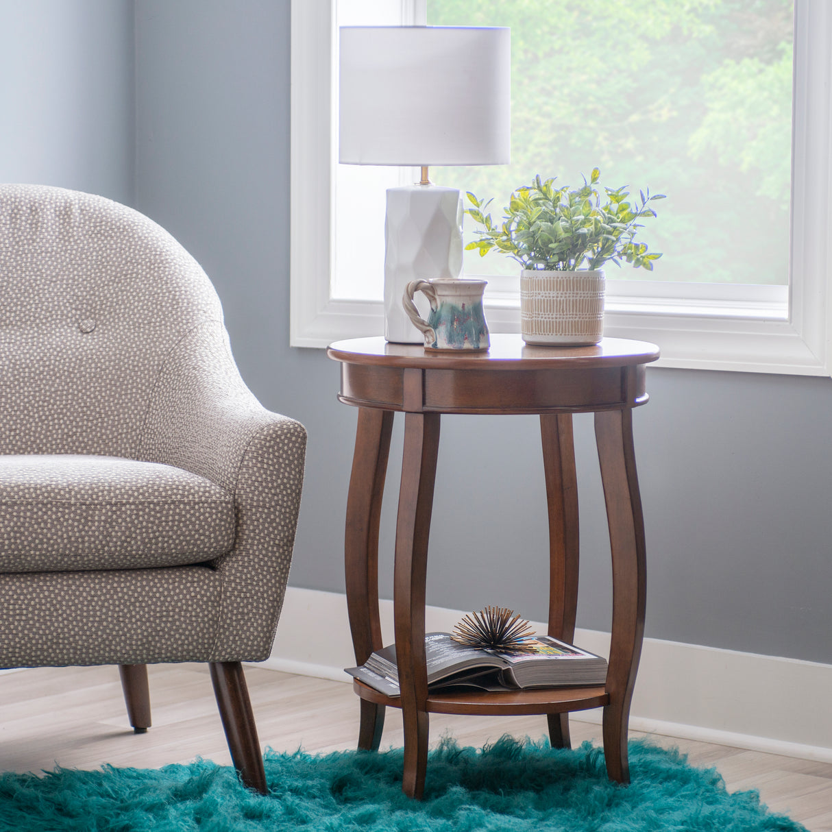 Rainbow Round Side Table