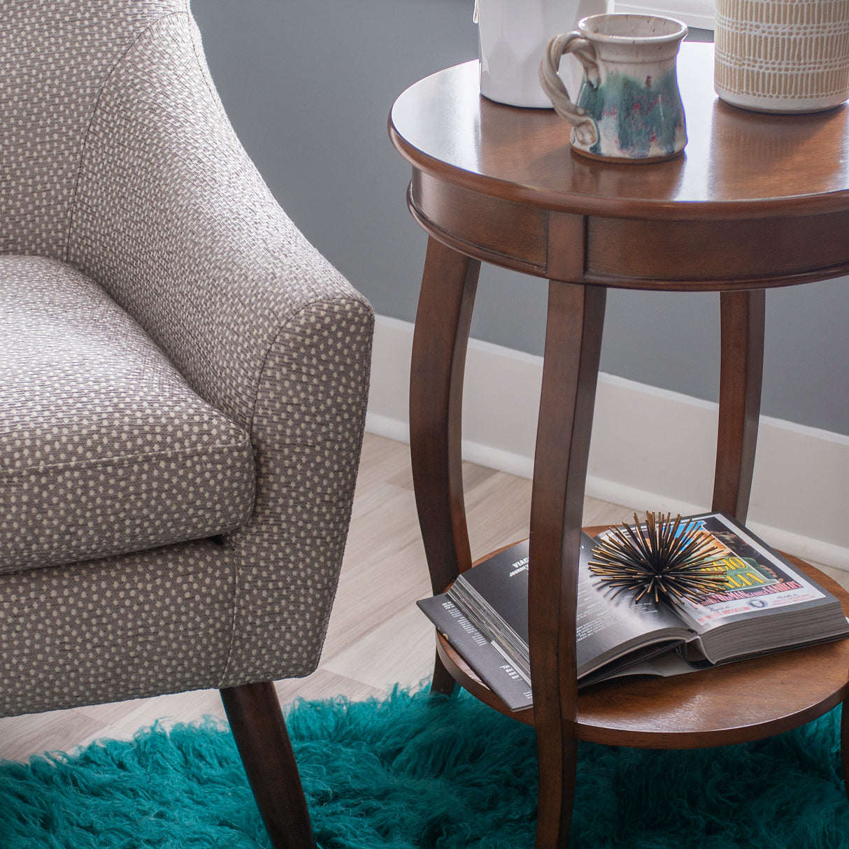 Rainbow Round Side Table