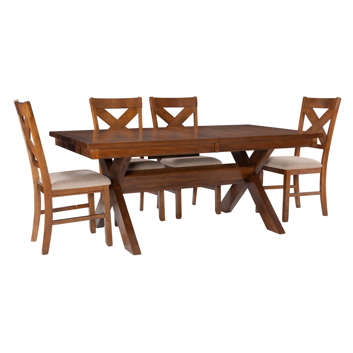 Kraven Dark Hazelnut Dining Set