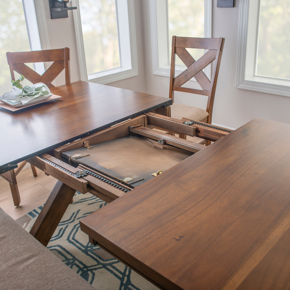 Kraven Dark Hazelnut Dining Set