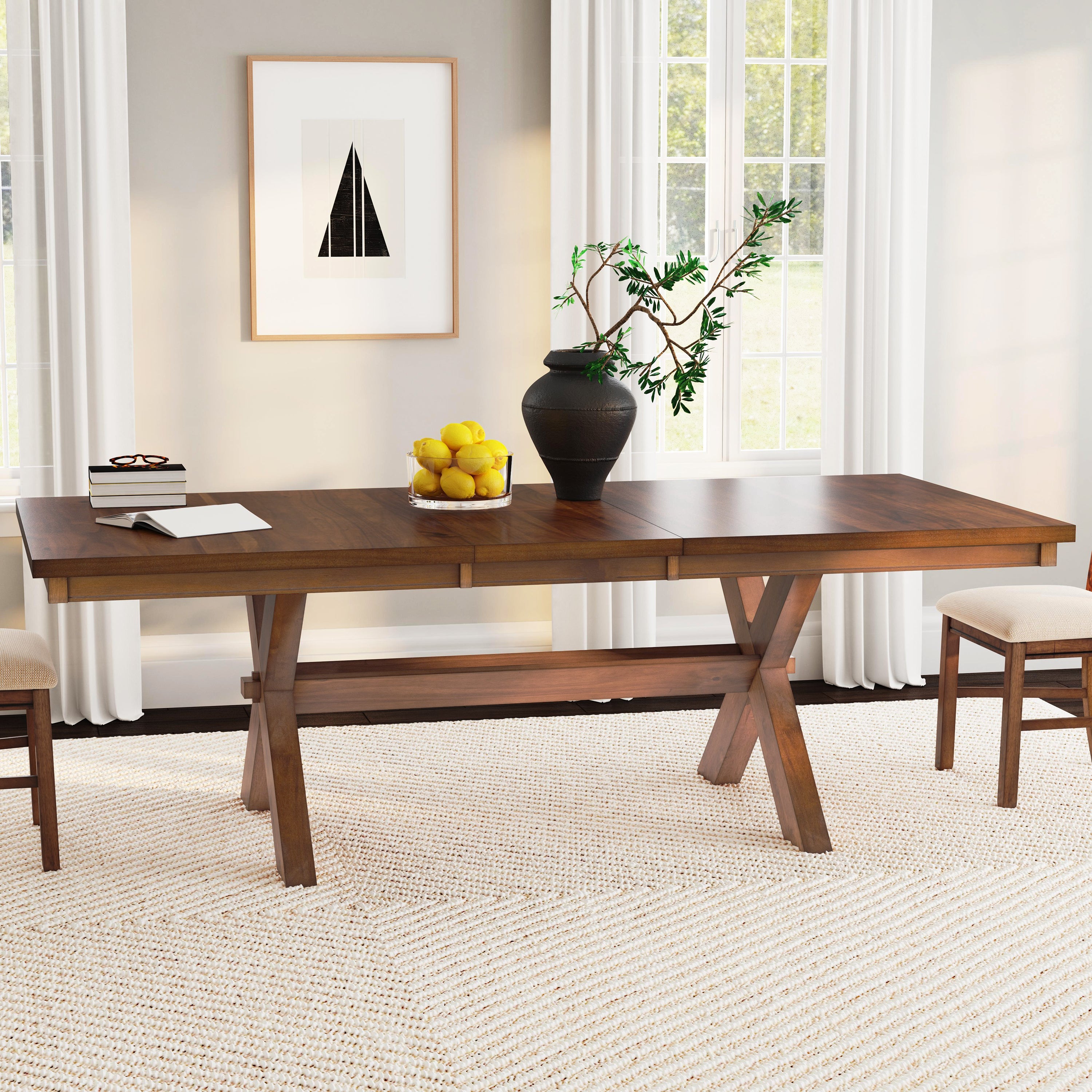 Kraven Dark Hazelnut Dining Table – Linon Home & Design LLC