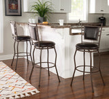 Townsend Dark Brown Adjustable Stool (Set of 3)