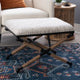 Campaign Striped Accent Stool