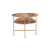 Cleo Natural Black Two-Tiered Coffee Table
