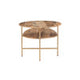 Cleo Natural Black Two-Tiered Coffee Table