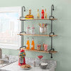 Wilder Black Metal Wall Shelves