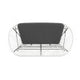 Anson White Loveseat