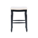 Marino Antique Backless Bar or Counter Stool