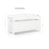 Laredo White Storage Bench
