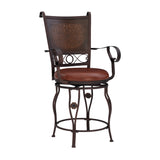 Beatrix Big And Tall Armed Stool