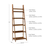 Cosgrove 5 Shelf Ladder Bookcase