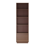 Maxton Mid Century Bookcase 1 Drawer