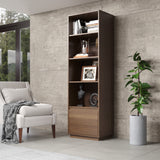 Maxton Mid Century Bookcase 1 Drawer