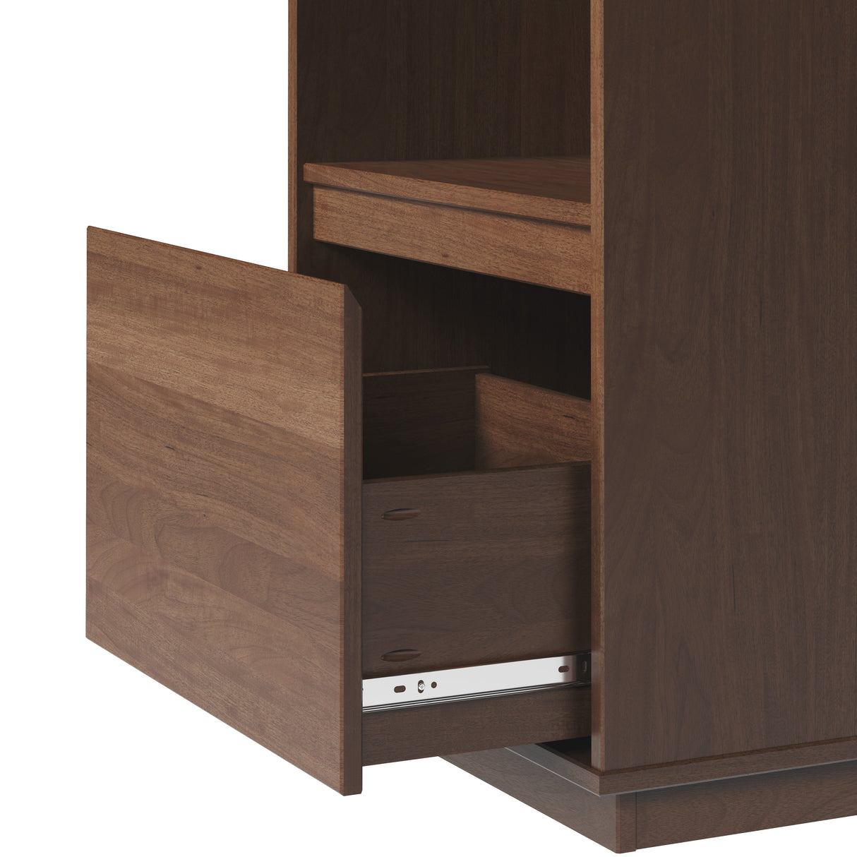 Maxton Mid Century Bookcase 1 Drawer