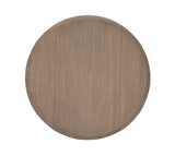 Torino Gray Wash Round Drop Leaf Table