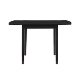Torino Black Square Drop Leaf Table