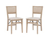 Keira Gray wash Padded Folding Chair