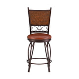 Bernet Copper Stamped Counter Stool