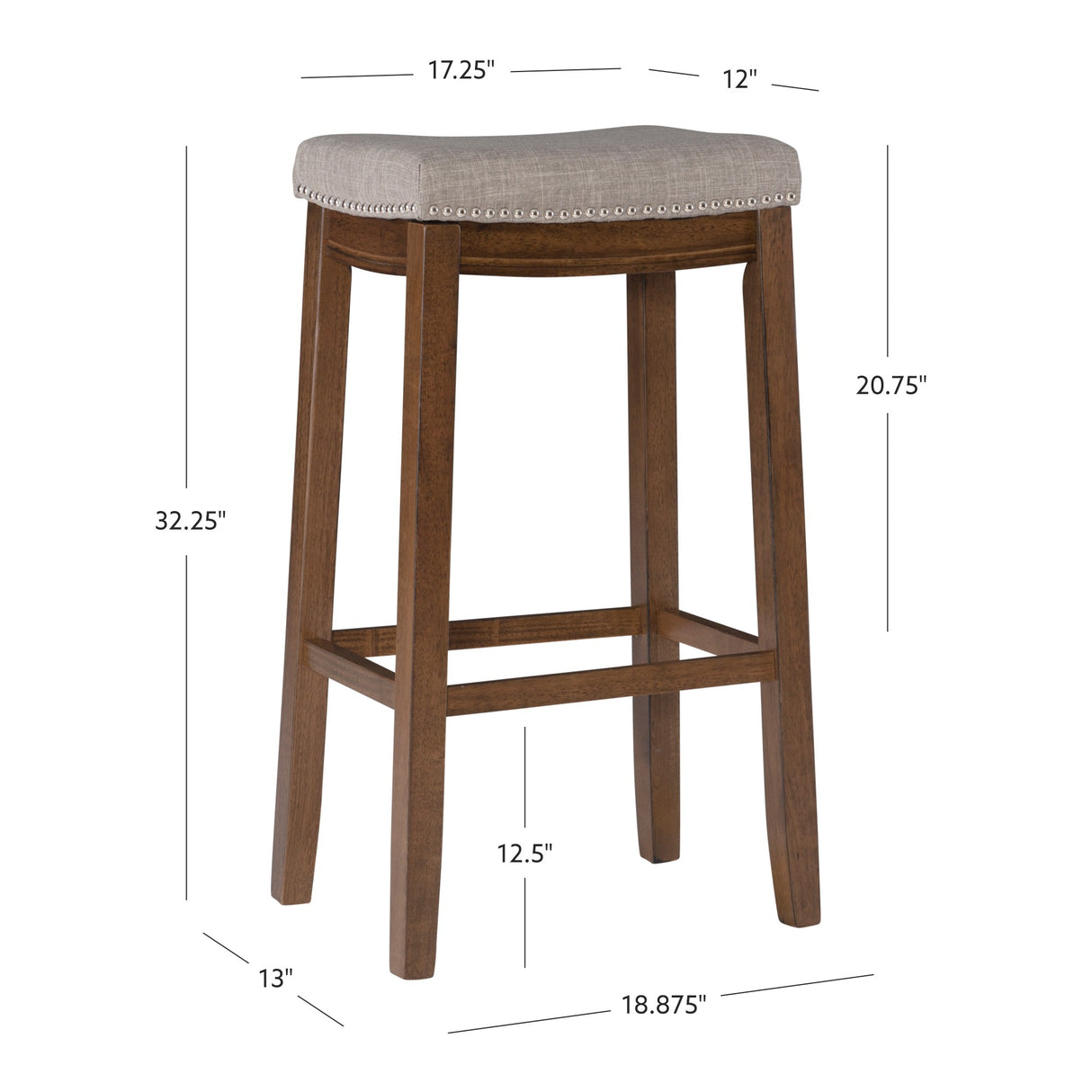 Claridge Linen Stool