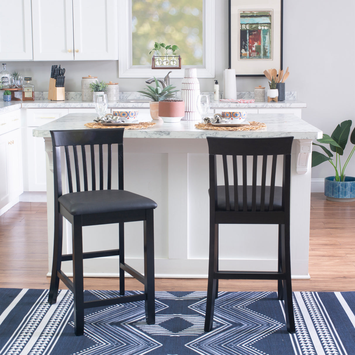 Torino Mission Back Stool