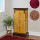 Jasleen  Antique Parchment Jewelry Armoire