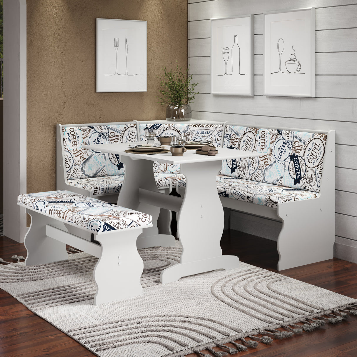 Sierra Upholstered Nook Set