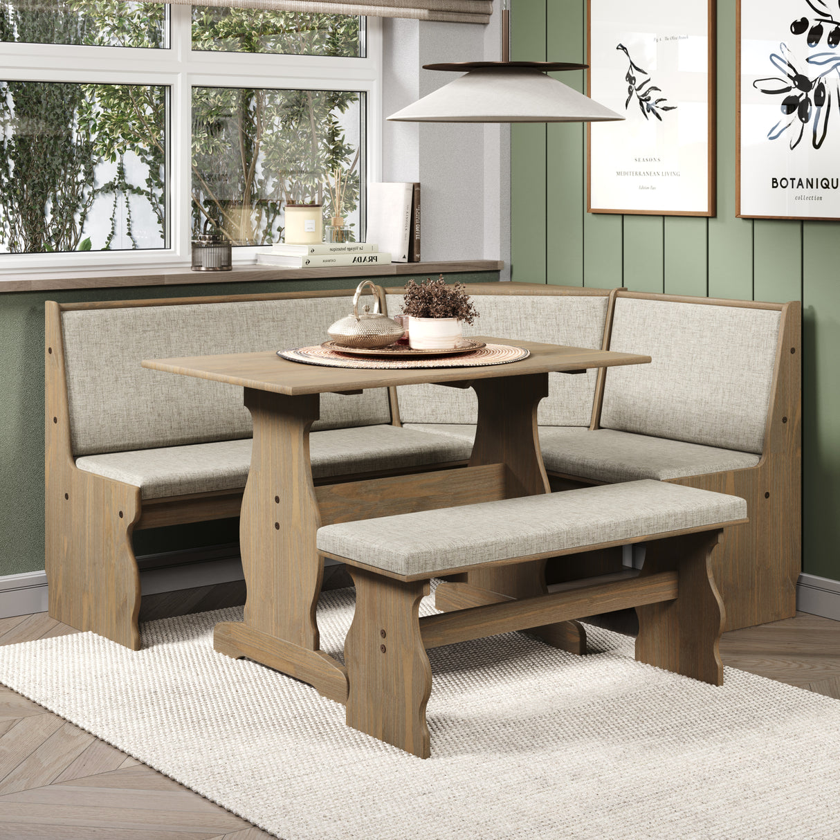 Sierra Upholstered Nook Set